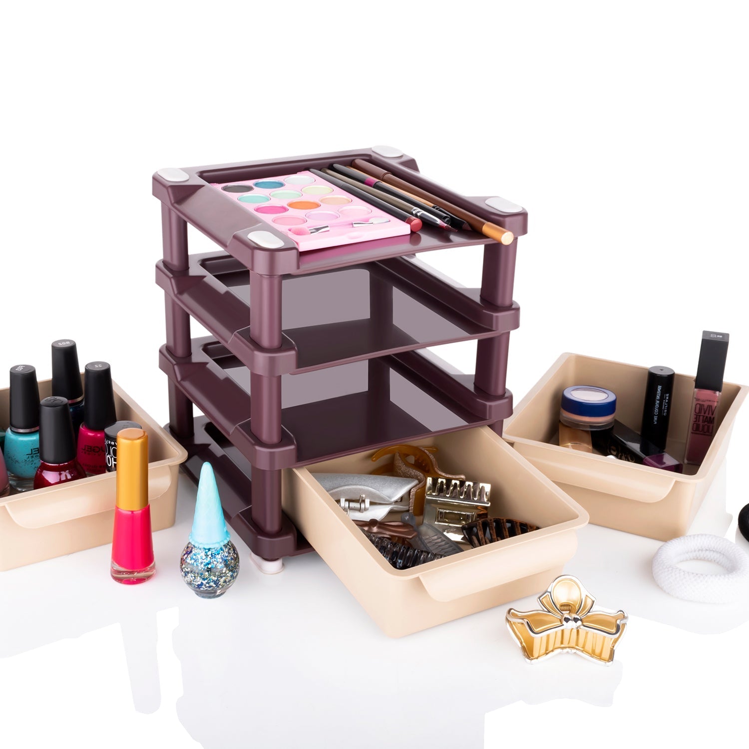 4767 Mini 3 Layer Drawer Used for storing makeup equipment’s and kits used by women’s and ladies. 4767 Mini 3 Layer Drawer Used for storing makeup equipment’s and kits used by women’s and ladies.